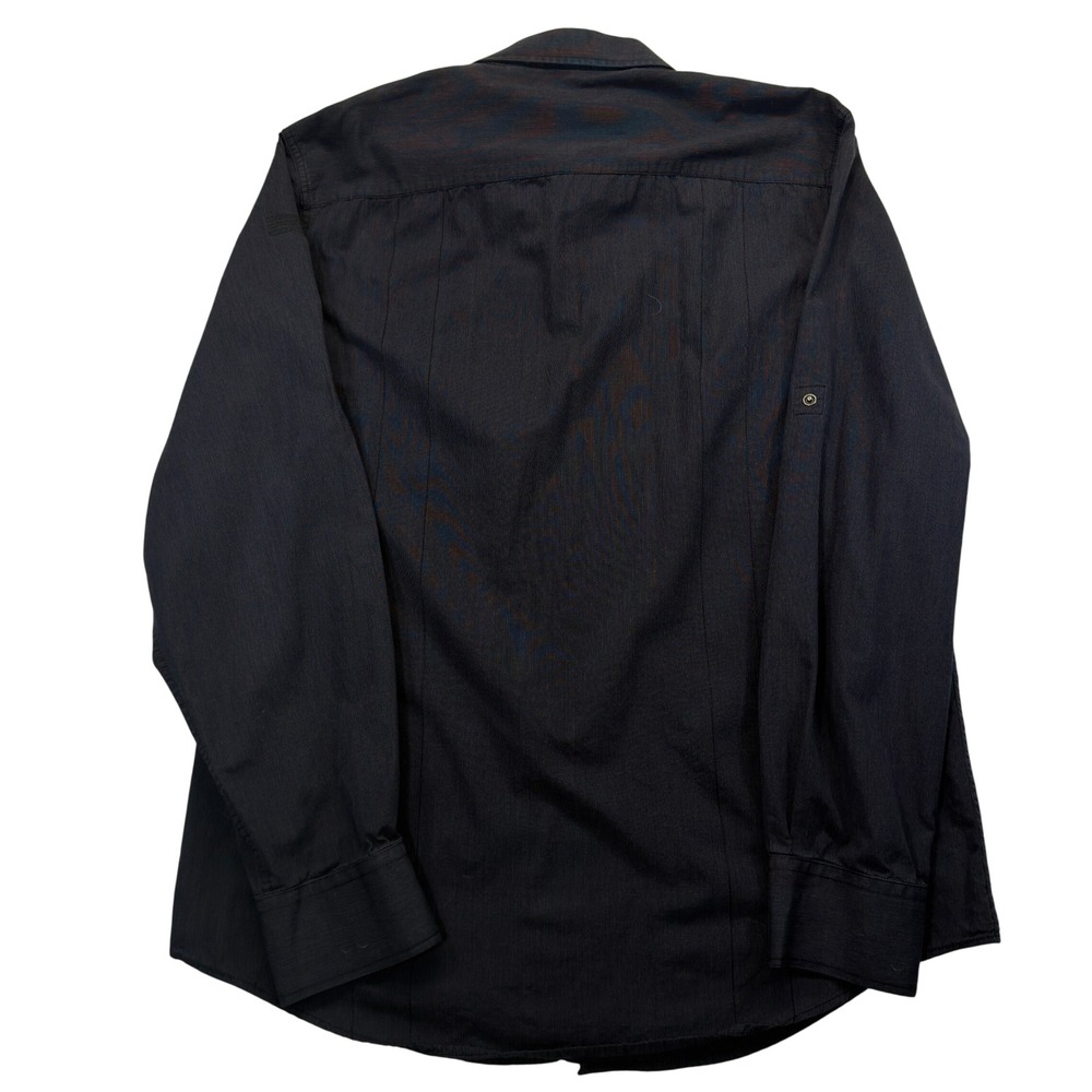 7 Diamonds Utility Shirt Mens XXL Black Snap Front Dual Pockets Long Sleeve - Picture 3 of 10